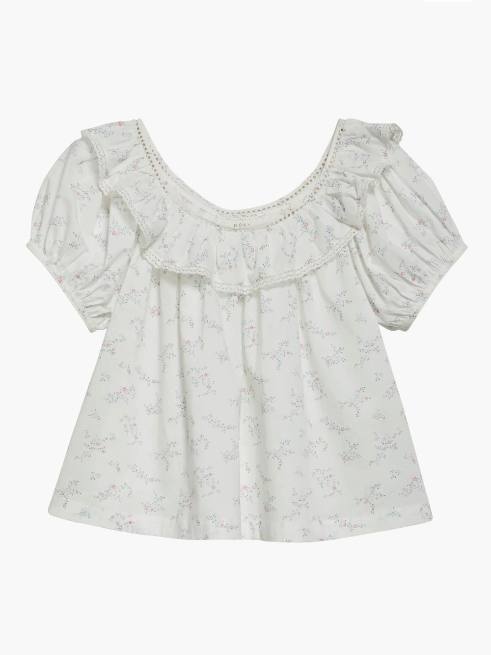 NWOT Doen Silvie Floral Puff Sleeve Top in Cottage Floral